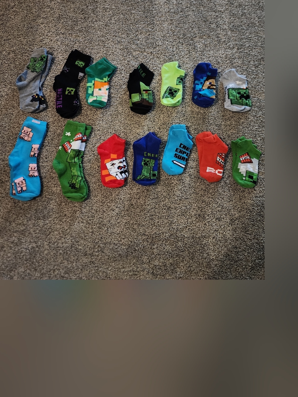 Minecraft Kids Ankle Socks And No Show